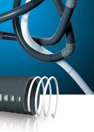 HYDROTUBO Flexible thermoplastic tube reinforced with polymers for suction and drainage of aqueous materials FEATURES Non-toxic Interior and exterior surface smooth, very flexible and lightweight