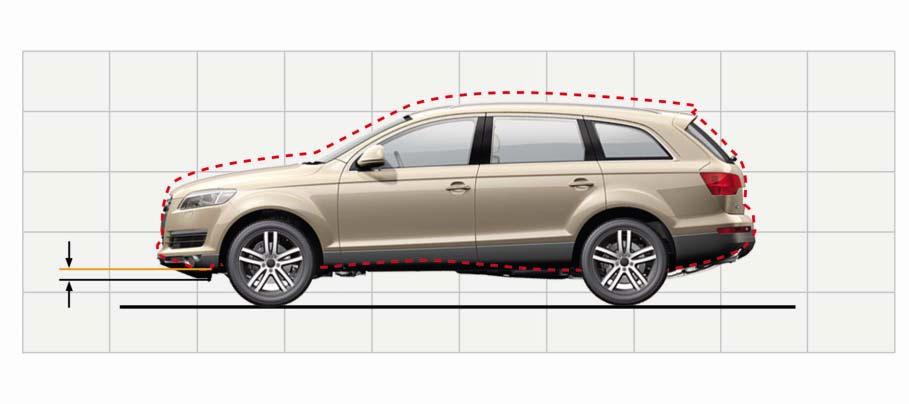 adaptive air suspension (aas) Vehicle ride heights "automatic" mode In this mode, the vehicle is in its basic position.
