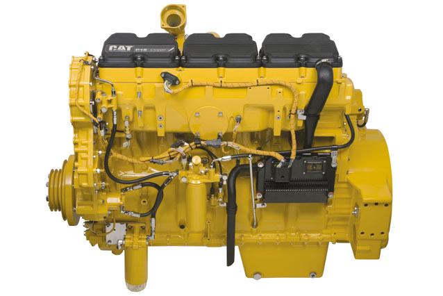 CAT ENGINE SPECIFICATIONS I-6, 4-Stroke-Cycle Diesel Bore...137.2 mm (5.4 in) Stroke...171.4 mm (6.75 in) Displacement... 15.2 L (927.56 in 3 ) Aspiration...Turbocharged Aftercooled Compression Ratio.