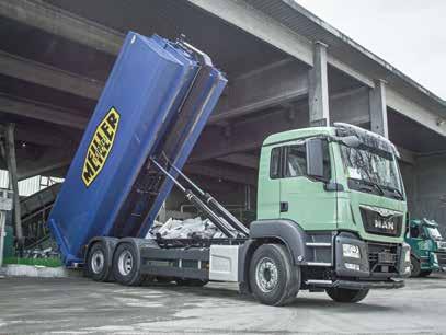 lower Gain greater driving safety and stability through the low-lying centre of gravity of the RS 21 hooklift.
