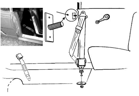 (CONTINUED) Front Seat (applies to passenger & driver) Installation Guide for: '64 1/2 - '67 Mustang (Coupe & Convertible) 4.