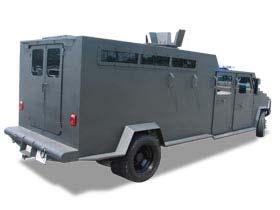 the vehicle, inside and out, is constructed using ballistic