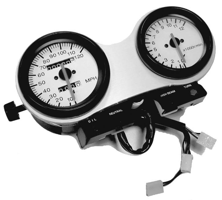 INSTRUMENTS Instrument Cluster - in MPH for 78-84 XS650 Accessories/Body/Tools/Exhaust Speedometer to