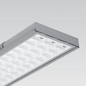 With the impact-resistant polycarbonate cover, the Siteco Louvre Luminaire M luminaires are suitable for lighting sports halls when the luminaire installation must also be ball-proof.
