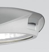 4.34 4 Luminaires for special applications Security luminaires SQ 200 + high quality, durable housing material of diecast aluminium + safe IP 66 protection rating for lamp compartment and control
