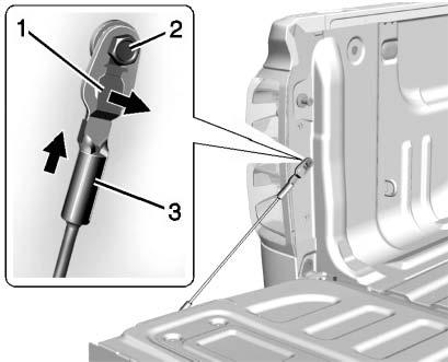 36 Keys, Doors, and Windows To shut the tailgate, firmly push it upward until it latches. After closing the tailgate, pull it back to be sure it latches securely.