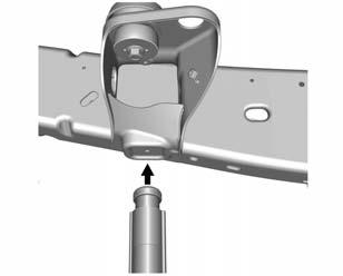 position the jack under the bracket attached to the vehicle's