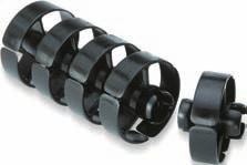Internal bend radius stoppers ensure that the minimum bend radius is maintained in all directions.