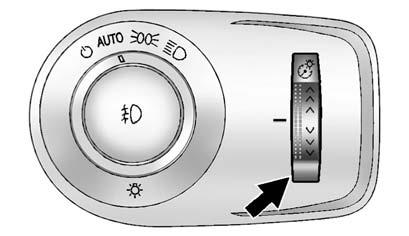 Interior Lighting Instrument Panel Illumination Control The brightness of the instrument panel lights and steering wheel controls can be adjusted.