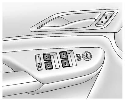 Keys, Doors, and Windows 47 The driver power window switches control all windows. Each passenger switch only controls that window.