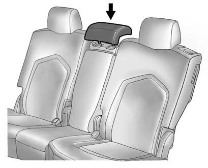 To lower the head restraint, press the button, located on the top of the seatback, and push the head restraint down.