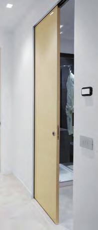Sliding pocket door system, suitable for wooden and