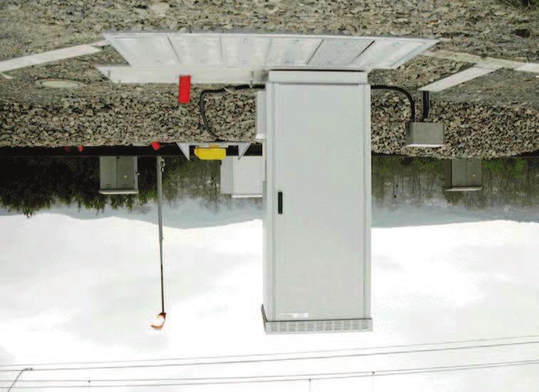 measurement device to detect the wheel temperature of passing trains Positioned very close to the tracks, thus requires robust vibration-proof design