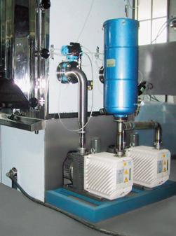 Rotary Vane Pumps Rotary Vane Pumps Freeze Drying equipment. Distillation apparatus. Photo courtesy University of Torino, Italy.