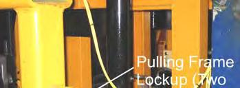 Spike Puller SP2R Model A PRE-OPERATION LOCK-UPS Failure to engage all lockup devices before propelling at travel speed and/or through crossings can result in injury to personnel and/or extensive