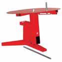 Vulcanizing Machines and Accessories Truck tyre working table Provides the optimum working conditions for professional truck tyre repairs. For ergonomic positioning of tyres up to 24".