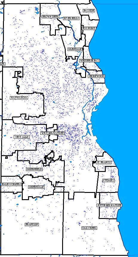 Milwaukee County residents in the Department of Transportation files, including drivers with current licenses as of January 1, 2012 plus unlicensed residents who received suspensions and from 2009