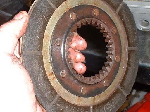 The problem is that the intermediate plate splines sit proud of the flywheel splines until the springs are compressed.