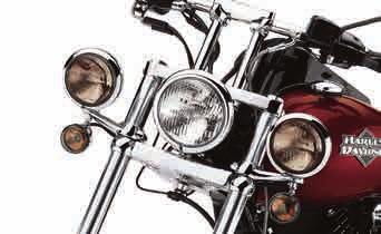 LIGHTING 643 Headlamps Auxiliary E. AUXILIARY LIGHTING KIT 06-LATER DYNA MODELS (SHOWN WITH AUXILIARY LAMP BULB KIT) E.