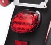 654 LIGHTING Tail & Brake Lamps A. LAYBACK LED TAIL LAMP Shaped to mirror the contour of the rear fender, this Layback LED Tail Light combines style and performance in one.