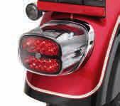 Designed to fit the contour of both Bobtail and full rear fenders, the smoked or red lens Bar & Shield logoaccented tail lamp complements any custom direction.