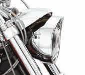 (Does not fit with Fairing Bra P/N 57800-00.) 2. 69732-05 Passing Lamp. Fits 62-later models equipped with Original Equipment or accessory Auxiliary Lamp Kits. Sold in pairs. 3.