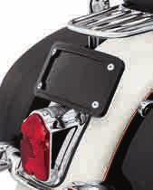 Designed to replace the upright license plate mount, the front frame cover hides the plate s holes and raw edges, and the solid backing plate conceals the unfinished rear side of the plate.