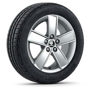 071 496 FM9 light-alloy wheel 7J 16" for 215/45 R16 tyres in white design Carme 5JA