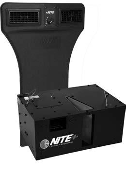 NITE Plus System 3 The NITE Plus air conditioning system is an all ELECTRIC, 12 VDC system, designed to main-tain sleeper compartment com fort for up to 8 to 10 hours without requiring your engine to