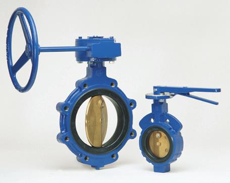 Figure 221 and 222 An economical bonded resilient seated butterfly valve for bi-directional and end-of-line service F221 Wafer style valve F222 Lugged style valve Features Bubble tight shut-off at