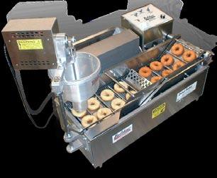 Automatic s deposit, fry, turn, and dispense cake and yeast-raised donuts -