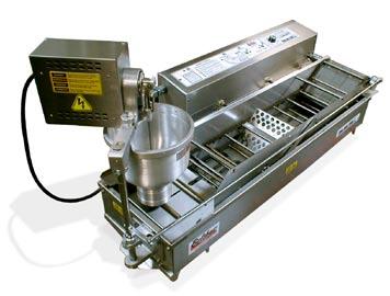 Belshaw offers several machines with capacity from 156 to 1350 donuts per