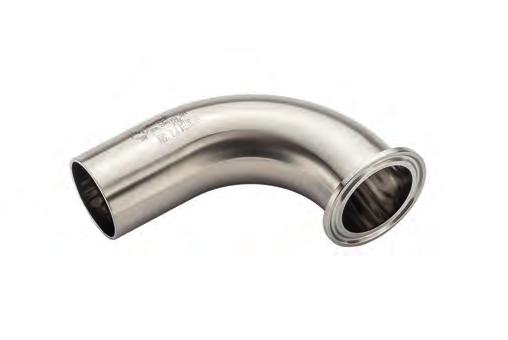 Elbow ASME-BPE 90 / 45, Type CW TE2C TE2KC Technical Data TE2C Material* Norm BPE table Material code Surface finish (standard of