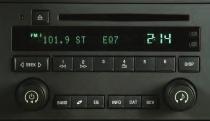 9 ENTERTAINMENT Audio Systems Setting the Time Press and hold the H button on the sound system faceplate until the correct hour appears on the display.