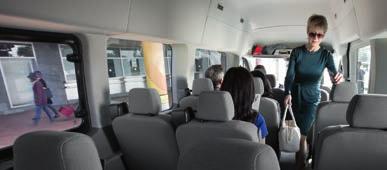 Best-in-class passenger compartment height 2 makes it easier to find a seat in the back of Transit High Roof Wagon without bumping your head even if you re 6'4" tall.