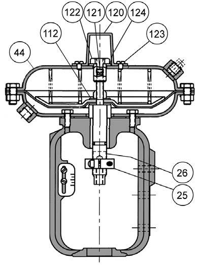 Baumann Pneumatic Actuators Instruction Manual Figure 8. Baumann 32 Actuator with Dual Stop Air-to-Retract (ATR) Figure 9. Baumann 32 Actuator with Dual Stop Air-to-Extend (ATE) E1307 E1306 Table 9.