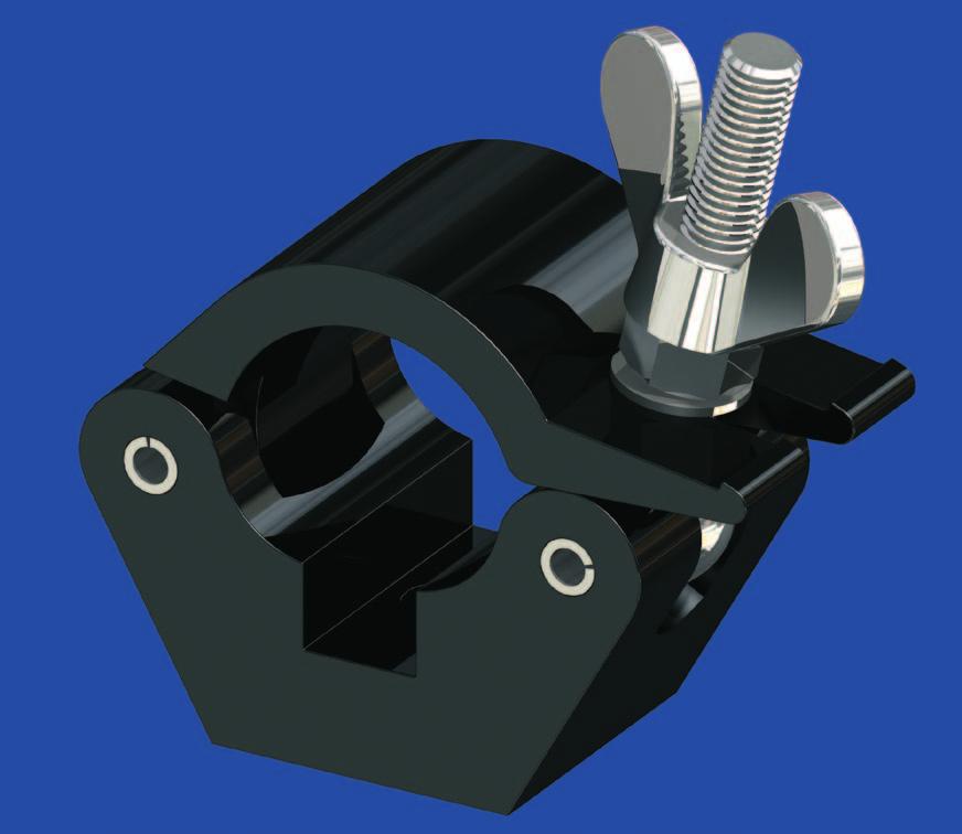 (All illustrations in original size) Doughty Coupler Hexnuts 03 04 Doughty Standard Half Coupler; black WLL 750 kg for pipe diameter 45 to 50 mm Art. No.