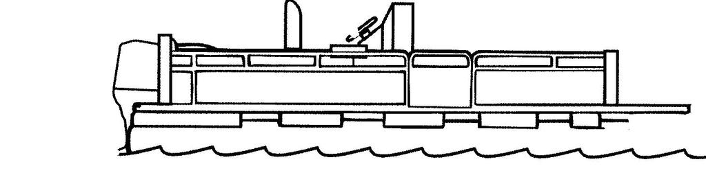 A sudden reduction in boat speed, such as plunging into a large wave or wake, a sudden throttle reduction, or a sharp change of boat direction, could throw them over the front of boat.