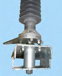 ANSI TR2xx series, 3 (46kV) & 5 (69kV) bolt circle station post insulators are provided in silicone or porcelain.