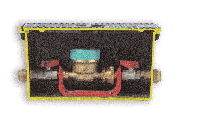 COVER COVER + FRP DIMENSIONS OF WTER METER PPROX. DN LENGTH INLET OUTLET CONNECTIONS WEIGHT.