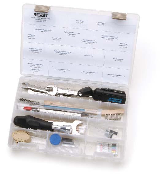 Capillary Tool & Maintenance Kits 3 Make Life Easier (MLE) Capillary Tool Kit Includes: capillary installation gauge for Agilent GCs injector wrench for Agilent GCs septum nut removal tool 1 /8", 3