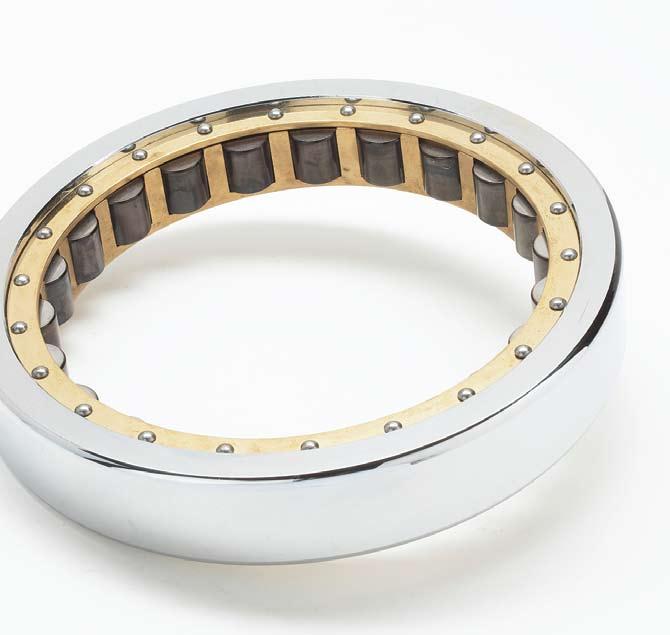 CYLINDRICAL ROLLER BEARINGS Cylindrical Roller Bearings A radial cylindrical roller bearing consists of an inner and/or outer ring, a roller retaining cage and a complement of controlled contour
