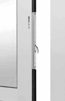 The locking rod is integrated invisibly in the fine-framed ISO profile system. The system can be unlocked both electrically or mechanically.