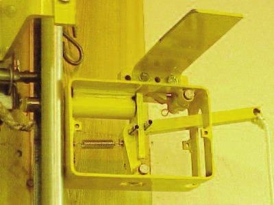 mounting of door deputy tm CatCh bracket Caution work carefully to prevent injury. the springs, cables and pulleys are under tension.