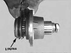 5. Torque to spec. using a fixture similar to that shown below. See Fig. 47. Fig. 47 6.