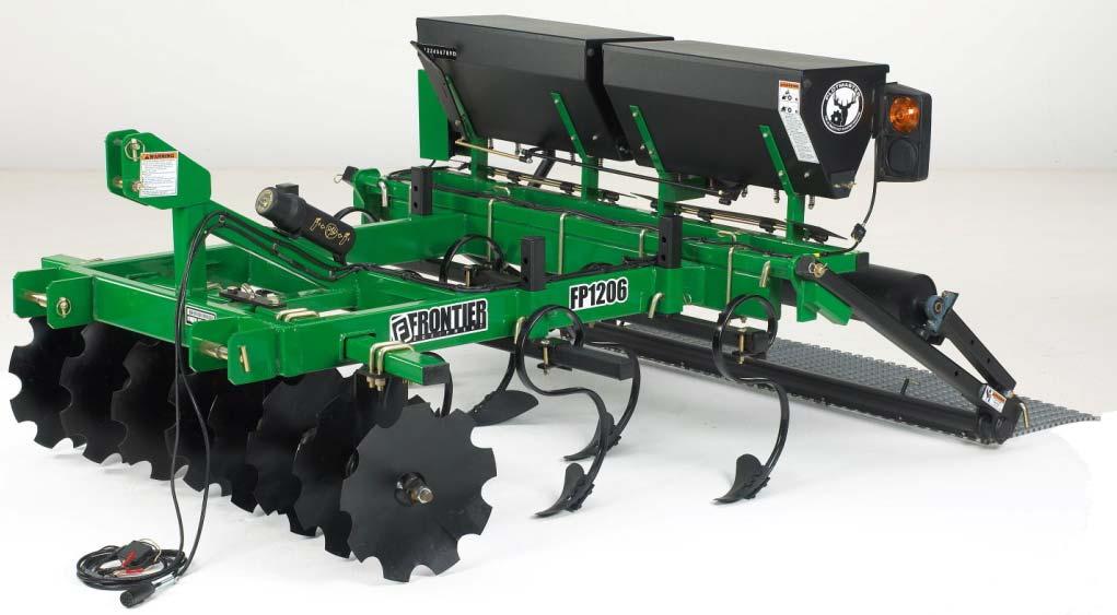 FP1206 PLOTMASTER 600 6 Tractor Model standard 3 Point hook up Characteristics: Front Disk Gang, (2) Plow Bars, Seed gate handle on
