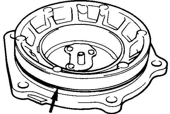 23C-68 F4A3, W4A3 - Transaxle - 4WD 21. Install a new O-ring around the outer circumference of the outer bearing retainer. 22.