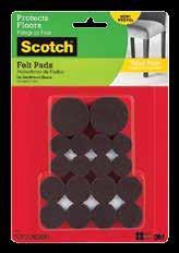 Round Brown Felt Pads Value Pack 36 SP846