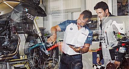 BMW Motorrad mobility services We pride ourselves on the quality of aftersales care we provide.