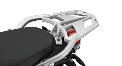 It s quick and easy to mount onto the luggage grid, and with the optional backrest pad, it provides increased comfort for the pillion